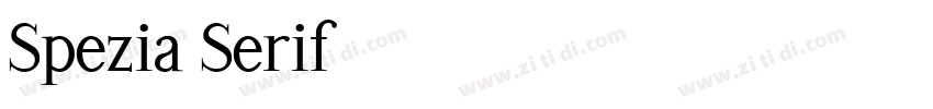 Spezia Serif字体转换